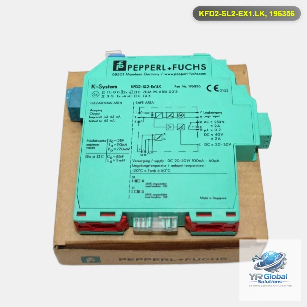 PEPPERL+FUCHS KFD2-SL2-EX1.LK, P/N: 196356